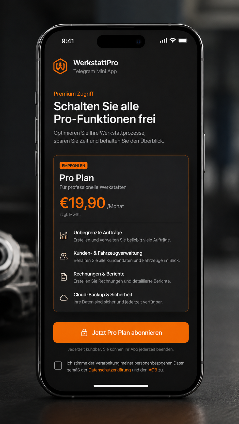 Werkstatt Pro: AI parts catalog in a Telegram Mini App screenshot 5