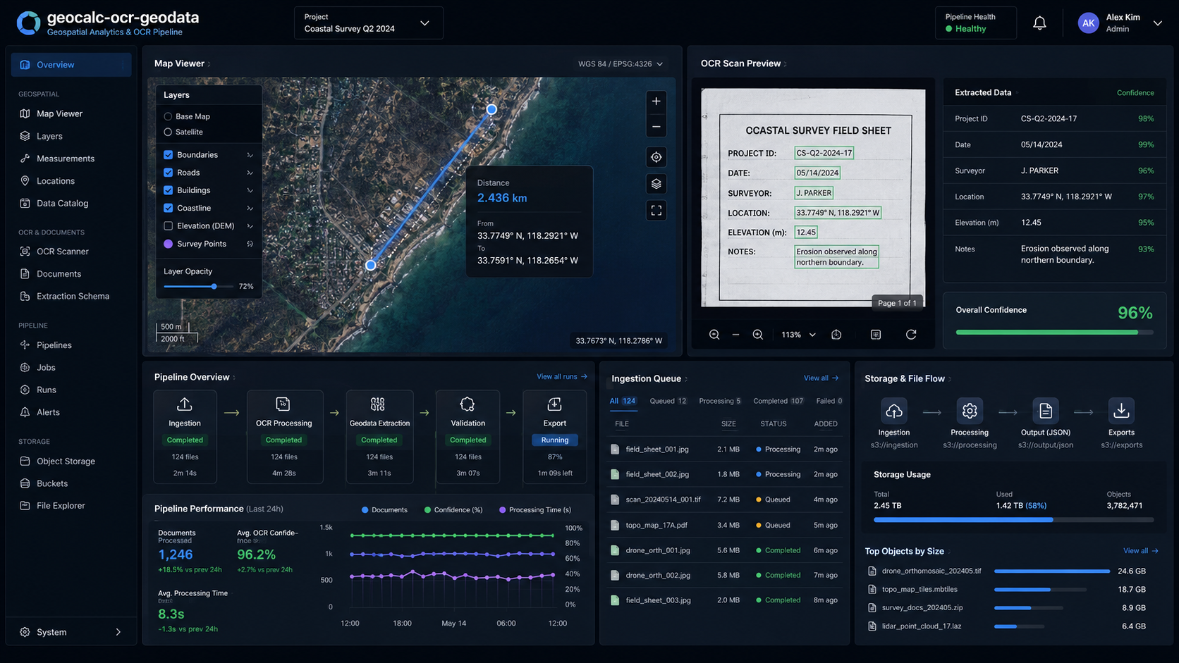 GeoLocationRange: geolocation distance and image OCR pipeline preview